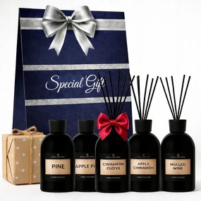 Elegáns ajándékkosár szett Otthoni Illat diffúzor pálcikák Ajándék