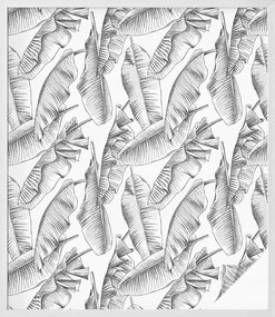 Öntapadós ablakfólia az adatvédelem érdekében Trópusi levelek 100x116