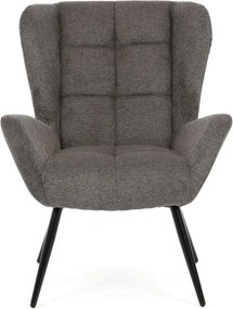 Fotel (füles), szürke, szövet, AK-H9206 GREY2