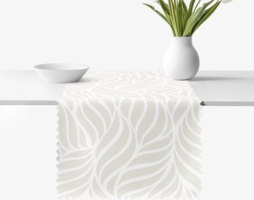 Goldea teflonbevonatú asztali futó - bézs vonalak 20x120 cm