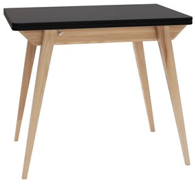 Bővíthető étkezőasztal fekete asztallappal 65x90 cm Envelope – Ragaba