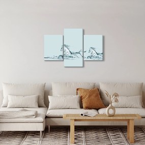 Kép - Vízcseppekből álló lovak (90x60 cm)