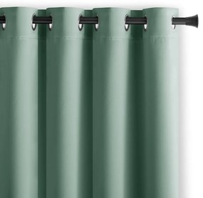 Világoszöld sötétítő függöny 140x175 cm Eyelets – Restilo