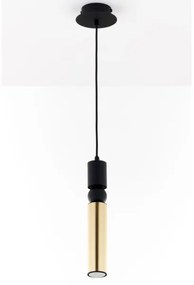 Jupiter 2006 - Csillár zsinóron ALAS 1xGU10/10W/230V arany/fekete