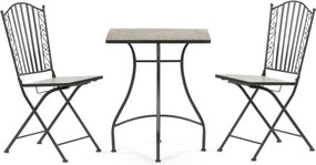 Kerti bútor szett 1+2, fém, kerámia mozaik, US1700 SET