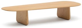 Natúr színű tölgyfa dohányzóasztal 64x146 cm Pirita – Kave Home