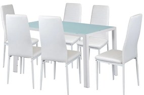Liana 6+1 étkező garnitúra fehér