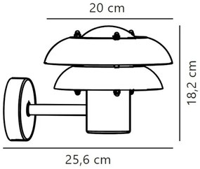 Nordlux - Kültéri fali lámpa KURNOS 1xE14/12W/230V IP54 fekete