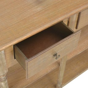 szerelt fa tálalóasztal 110 x 30 x 76 cm