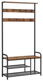 NAVOR álló fogas barna/fekete