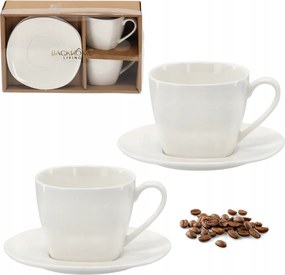 2 Db-os Csészealj Szett 250ml Luna Kávés Szett