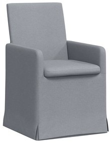 Étkező Székek 2 pcs Világosszürke 57 x 67 x 95 cm szövet