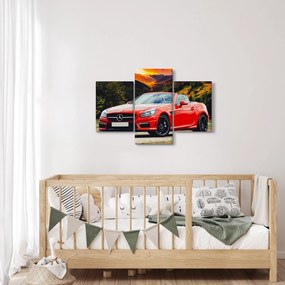 Kép - piros Mercedes (90x60 cm)