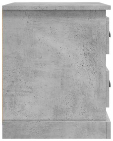 betonszürke szerelt fa éjjeliszekrény 39 x 39 x 47,5 cm