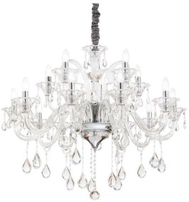 Ideal Lux - Kristály csillár láncon COLOSSAL 15xE14/40W/230V átm. 95 cm króm