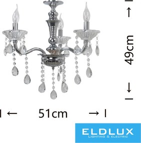 ELDLUX A26-A Kristály Csillár IP20