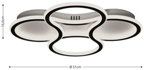 Brilagi - LED dimmelhető mennyezeti lámpa ORELLI LED/53W/230V 3000-6000K + távirányító