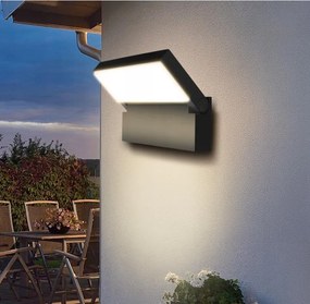 Kerti fali lámpa Benma fekete integrált Led fényforrás 18 W