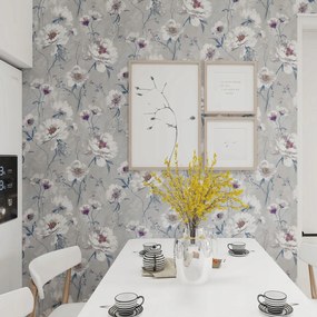 Öntapadós tapéta Vízálló 600 cm x 44,5cm Virágmintás