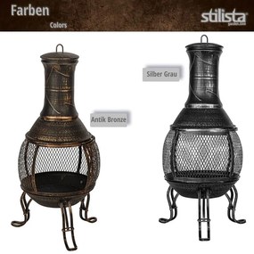 STILISTA Terasz kandalló 89 cm bronz