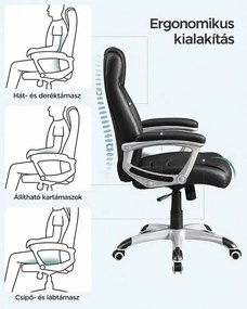 Ergonomikus irodai szék, állítható magasságú forgószék