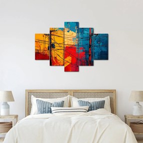 Kép - Absztrakt elektromos vezetékek (150x105 cm)