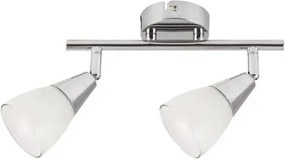Rabalux beltéri karos spotlámpa e14 2x40w króm/fehér nicolette