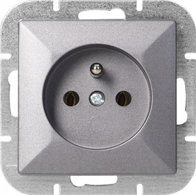 elektromos aljzat földelt antracit keret nélkül érintkező Pearl sorozat