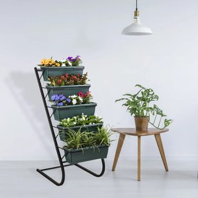 Fém virágtartó állvány (magasság 130 cm) – Floriane Garden