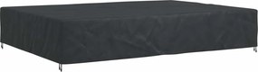 vidaXL Bútor takaró Egyszínű Fekete 350 x 260 x 90 cm 210D