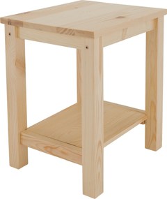 Éjjeliszekrény, masszív/természetes, FOSIL