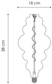 LED állítható fényerő Vintage Edison izzó E27/4W/230V 3000K CRI 90