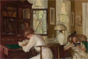 Kép - Edmund Tarbell, Josephine and Mercie, reprodukciók (90x60 cm)