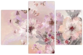 Kép - Művészeti kollázs pillangókkal (90x60 cm)