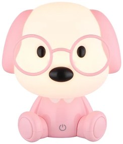 Globo 21761P - LED töltős gyerek éjjeli lámpa PUPPY 1W/5V 500 mAh rózsaszín