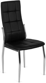 Fekete Eco-bőr Étkezőszék. MOLLY