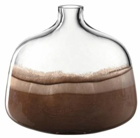 LEONARDO CASOLARE váza 25cm, barna-színtelen