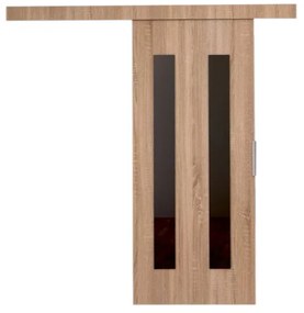 LIVELLO III tolóajtó + halk zárórendszer, 106x205, sonoma