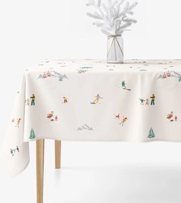 Goldea szögletes terítő 100% pamutvászon - téli örömök 100 x 100 cm