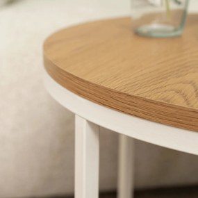 Asztal tölgy/fehér színben ANN