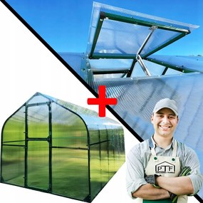 ĂveghĂĄz PolikarbonĂĄt AlagĂșt 10M2 250X400 Ptf Lengyel Zöld +ablak A Csomagban