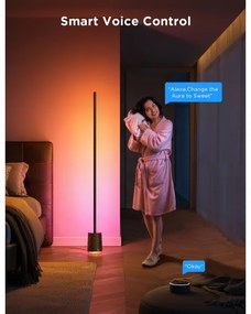 Govee - LED Állólámpa hangszóróval Pro RGBICWW Wi-Fi + + távirányító