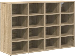 vidaXL Cipőszekrény polcokkal Sonoma tölgy 103 x 30 x 67 cm Faanyag