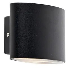 Modern kültéri fali lámpa fekete, LED IP44 - petesejt