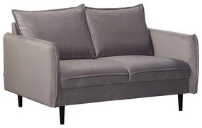 Szürke bársony kanapé 138 cm Juli – Ropez