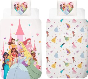 Disney Hercegnők Castle ágyneműhuzat 140×200cm, 70×90 cm