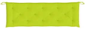 2 db élénkzöld oxford szövet kerti padpárna 150 x 50 x 7 cm