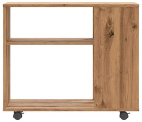 oldalasztal kézműves tölgy 70x35x55 cm műszaki fa