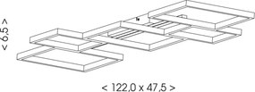 BRILAGI - SHIFT LED mennyezeti lámpatest LED/42W/230V 4000K 47,5x122 cm fekete