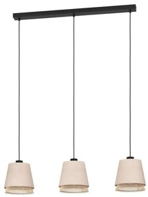 Eglo 43976 - Csillár zsinóron TABLEY 3xE27/40W/230V